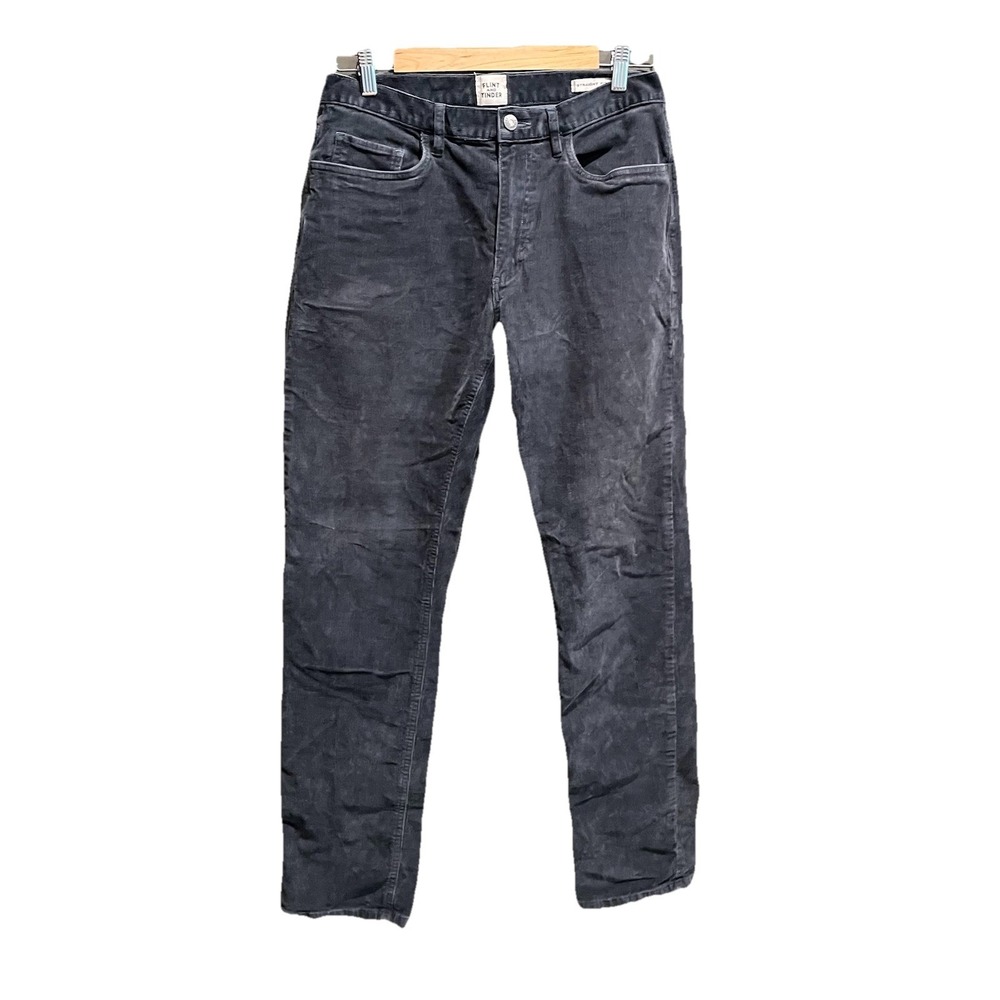 Flint and Tinder Gray Corduroy Straight Fit Men's Pants‎ Size 32 x 32